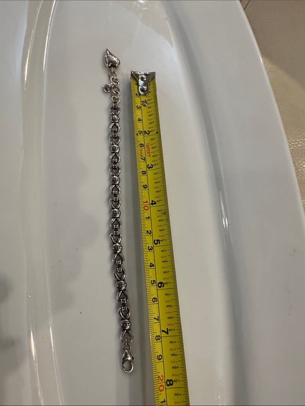 Brighton Silver-Tone Heart Accent Link Bracelet - Picture 2 of 6